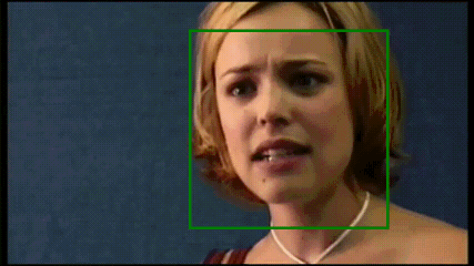 Input facial expressions with face detections.